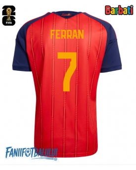 Spania Ferran Torres #7 Tricou Fotbal Replică Mondial 2026 Barbati Acasa